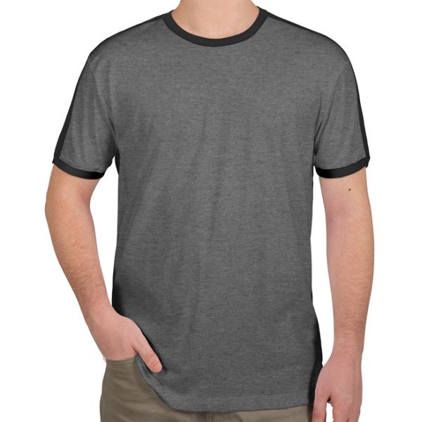 Le short rond de cou de longue file d'hommes gainent occasionnel futé de T