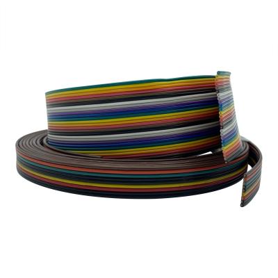 Electrical Multi Color Flat Wire Cables , Multiple Core PVC 26 Awg Ribbon Cable