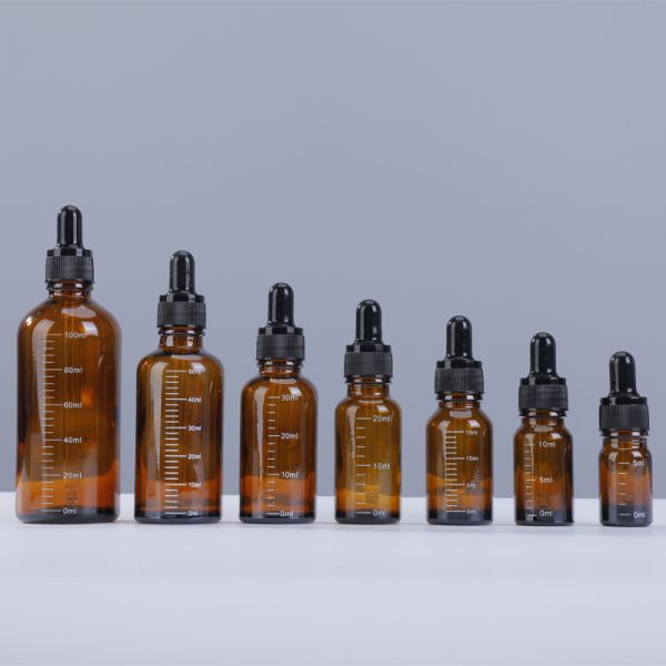 5ml graduated brown light-proof glass essential oil dropper essence bottle
