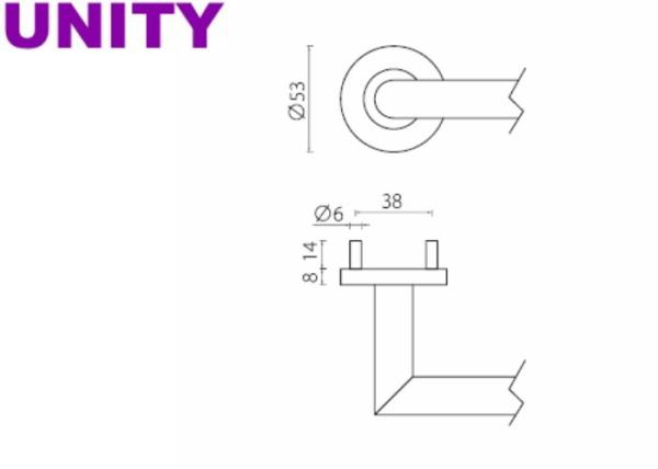 Stainless steel door handle commercial use for high frequency use