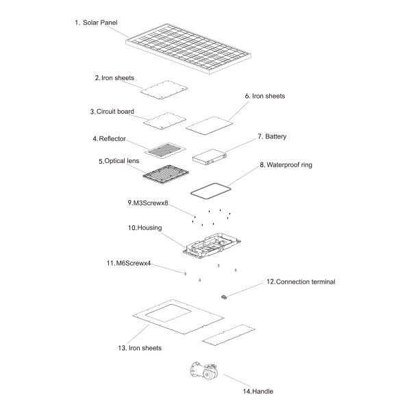 20000mAh Monocrystalline Solar Panel Street Lights , 26ft 60w Solar Street Light