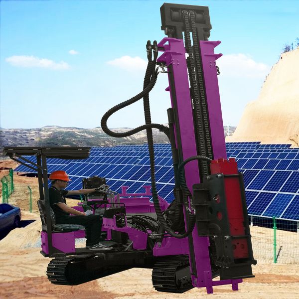 Solar Pile Driver Hydraulic Pile Driving Equipment Crawler Screw Pile Driver Machine