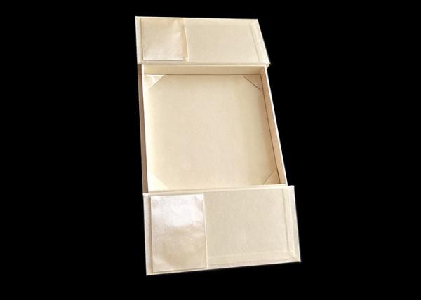 Golden Wedding Gift Packing Book Shaped Box With Ribbon Environmental ODM