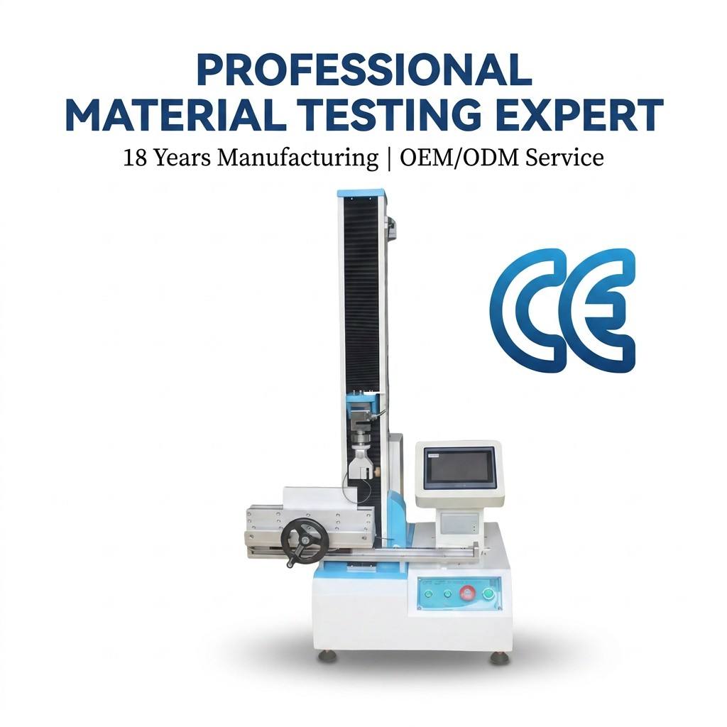 Touch Screen Single Column Tensile Tester Vertical Compression Bending Test Equipment for Packaging Bag Label