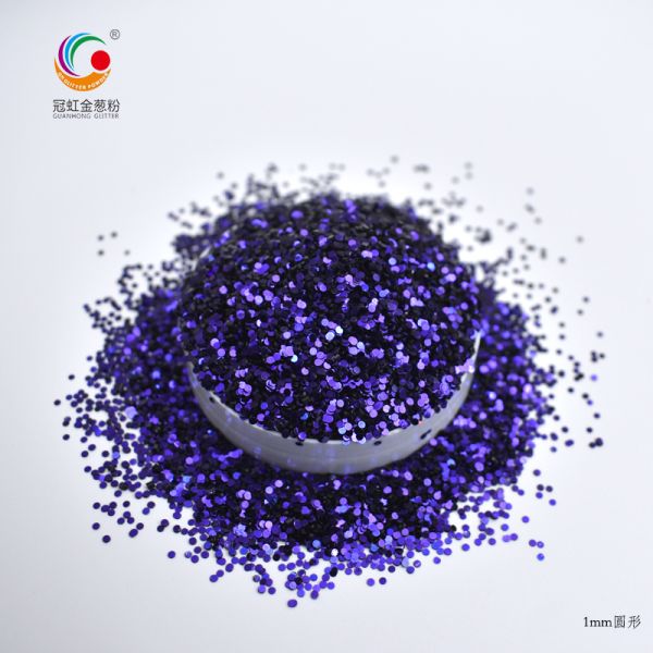Customized Holographic Loose Chameleon Glitter Powder Halloween Christmas Crafts Glass Intersperse
