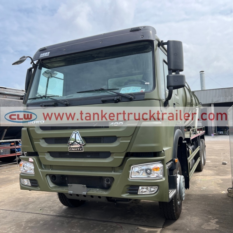 HOWO 6x4 15CBM Vacuum Sewer Tank Truck for Wastewater Management