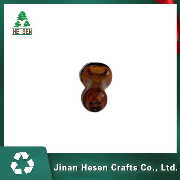 Clear Brown Shisha 3.8 inch Borosilicate Glass Bongs Water Pipe