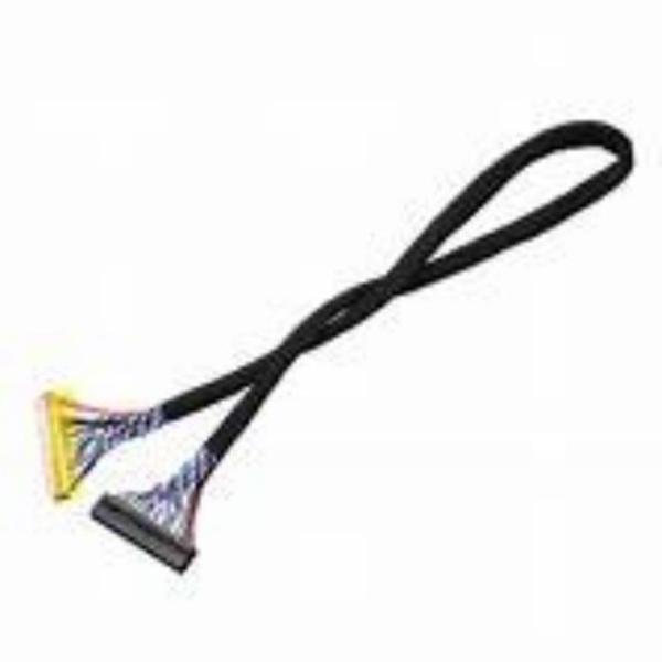 Black LVDS Cable with AWG26-28 Wire Gauge and 105C Rated Temperature