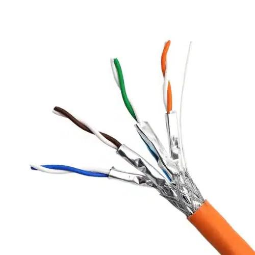 Wholesale Bulk CAT6A SFTP Cable 23AWG CPR Dca-S2/D2/A1 10Gbps Industrial Grade Network Cable