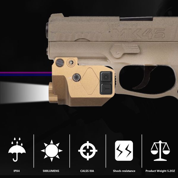 Weaponlight Tactical Shotgun Laser Sight 500 Lumens Blue Purple Sights