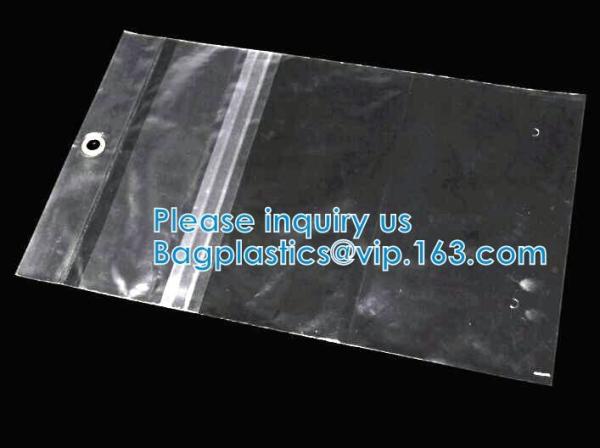 Hanging Hole Resealable apperal Packaging Bags For Clothes, Zipper Plastic Bags For Clothes, Hanger Hook