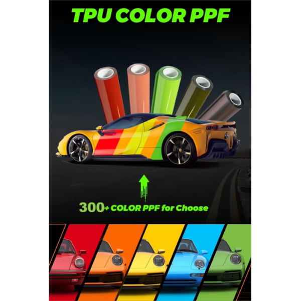 TPU Silver 1meter Cut for Sale Sample test Self Healing Anti-yellowing TPU Auto Anti Scratch Car Paint Surface protection Film