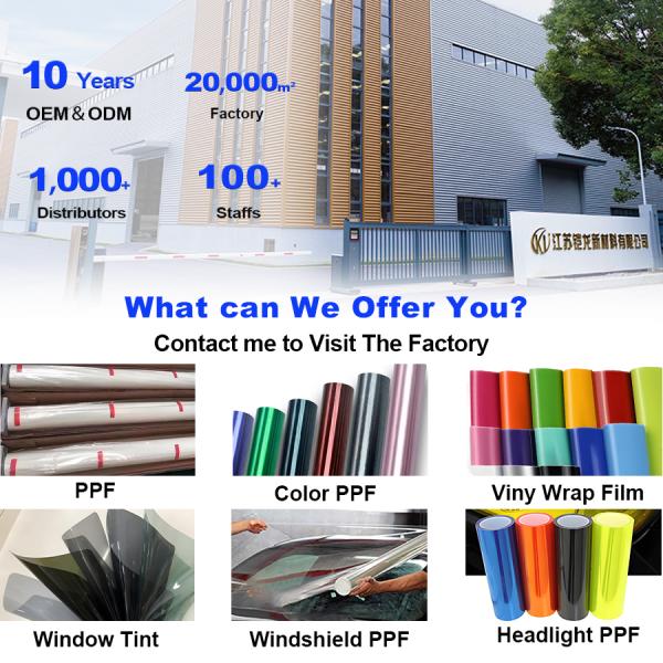 8.5mil USA Gloss PPF Paint Protection Film Nano Ceramic TPH TPU Matte Clear Car Wrap Foil Roll Self Healing Car Covering
