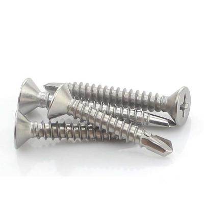 M5.5 Flat Head Self Tapping Metal Screws , GB 13-125mm Stainless Steel Furniture Screws