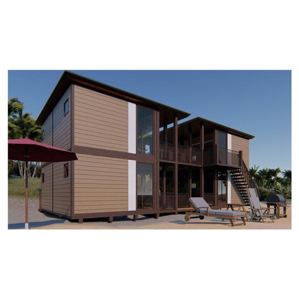 Modern Luxury Design Light Steel Frame Villa China Manufacturers Supply Prefabricated House