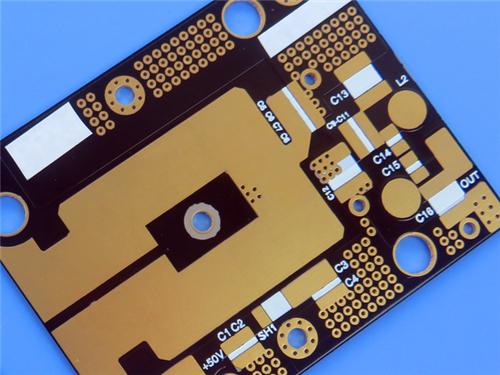 Rogers RT/duroid 5880 PCB | 2-Layer copper, 40mil base material, 1.1mm Thickness with Immersion Gold for Microstrip Circuits