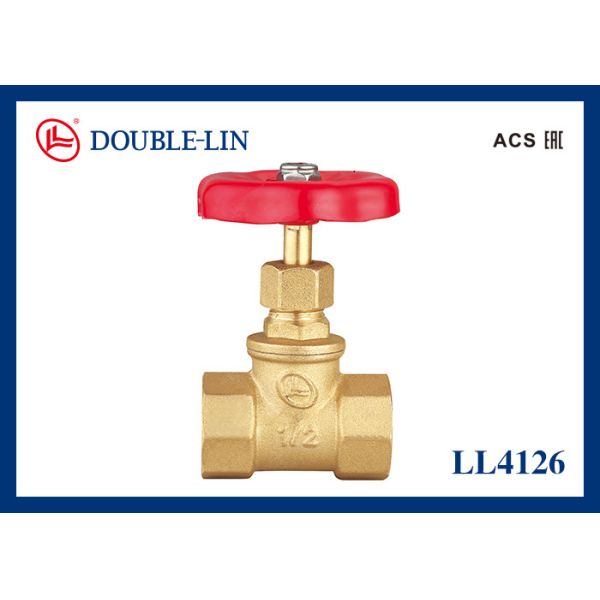 Женская женщина x 2" запорные заслонки стальной ручки латунные