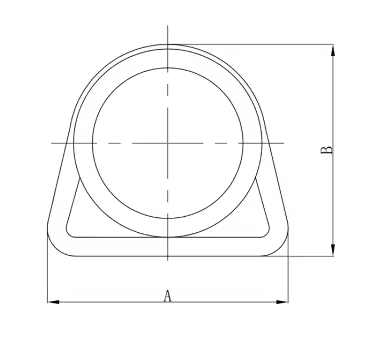 SS304 316 Stainless Steel Round Thimble Sun Shade Sails Corner Link Hardware D Ring Thimble