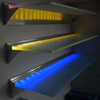 Aluminum 12V SMD 3528 Flexible Led Light Bar Glass Shelf Light For Wine Cabinet