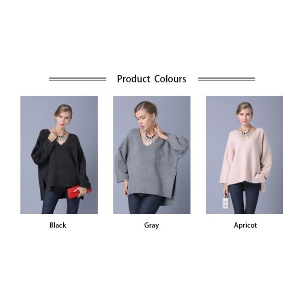 Women s Long Sleeve Side slit Top free size with Hand Wash Care Instructions for Spring autumn