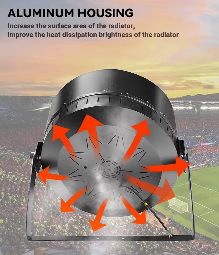 Aluminio 1200W LED Modulos de luz de inundación Diseño Ip65 Estadio de fútbol al aire libre Luz para el campo de deporte