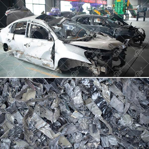 Shredder for Car Shell Scrap Car Body Shell Crusher Machine Twin Shaft Shredder Heavy Duty Shredder