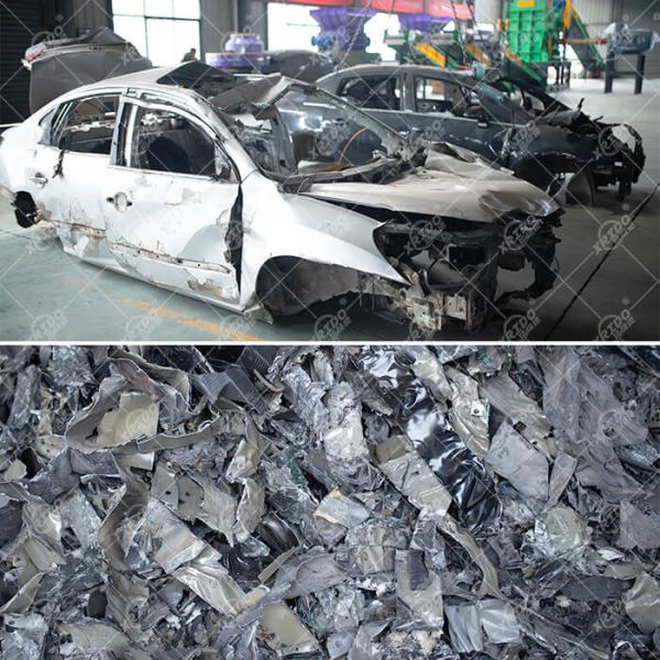 Car Hub Aluminium Shredder Waste Aluminum Shredder Machine Customized