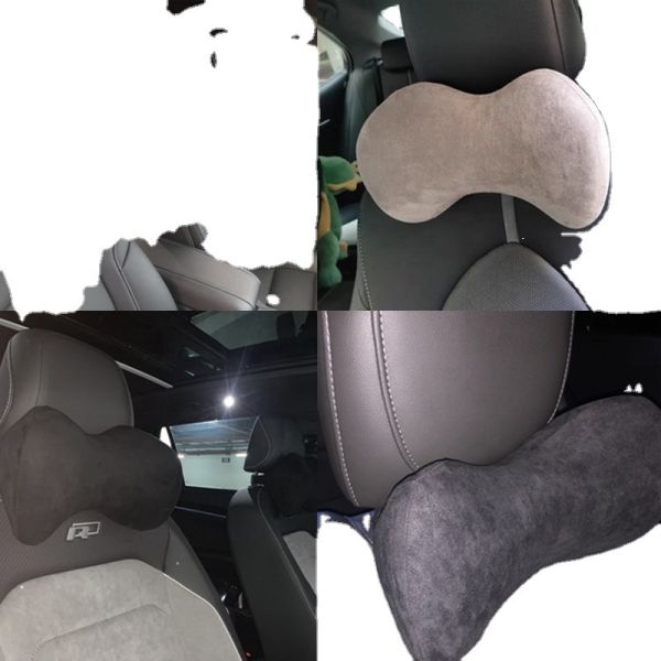 100% Bamboo Fiber Ergonomic Neck Rest Support Headrest Cervical Neck Pillow for Driving
