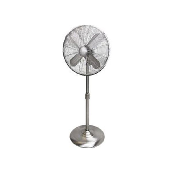 400mm 16 Inch Pedestal Fan 3 ABS Blades Three Speed Brushed Stainless Steel