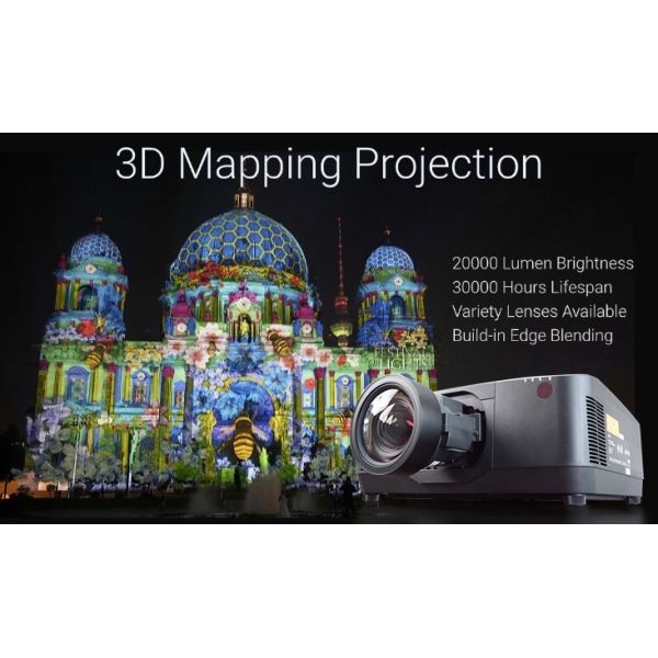 Edge Blending 20000 Lumen Large Venue Laser Projector WUXGA 360 Degree Projection