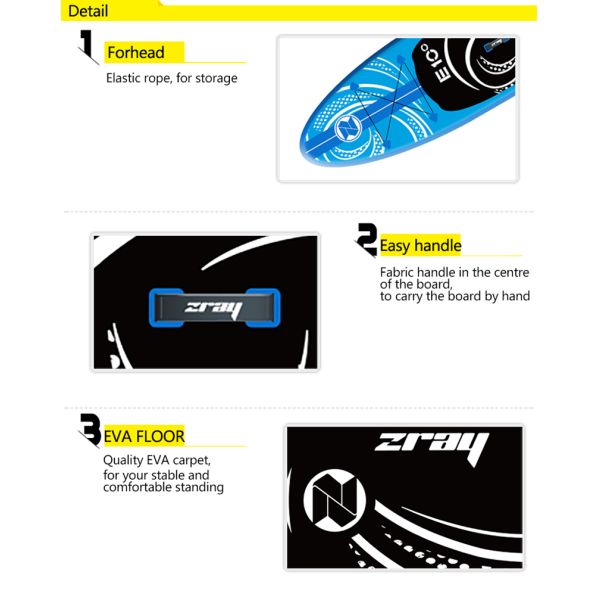 Fashion 110 Kg 15 PSI 297x76x13cm Mens Paddle Board