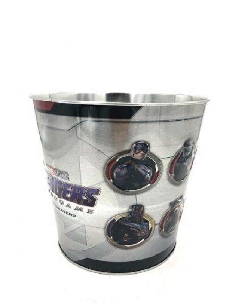 DADI Household 2.4L Popcorn Gift Tins Classic Metal Oval Metal Popcorn Bucket Stacking Shape
