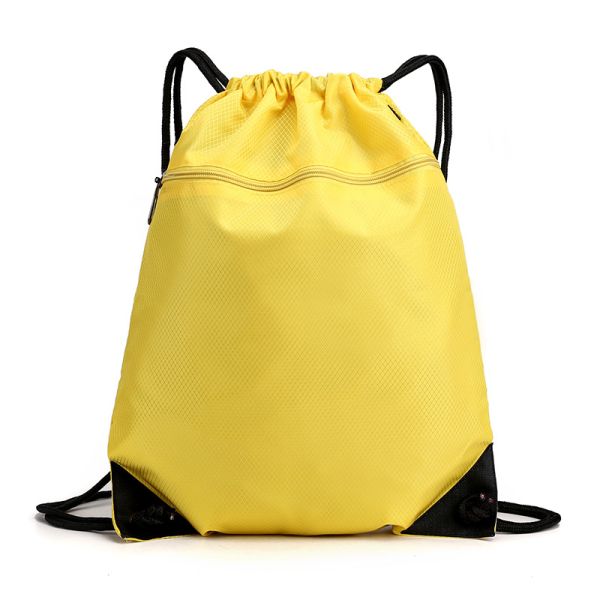 Large Capacity Waterproof Drawstring Backpack with External Frame and Durable Material