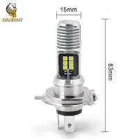 16W lâmpada de metal branco mini LED de condução luz H4 BA20D biciclo farol