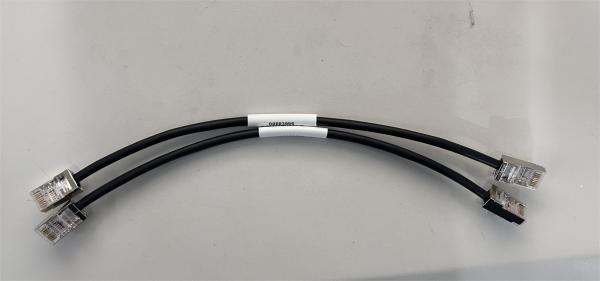 RJ45 Gigabit Industrial Wire Harness 2P X 28AWG Black Network Cable Harness