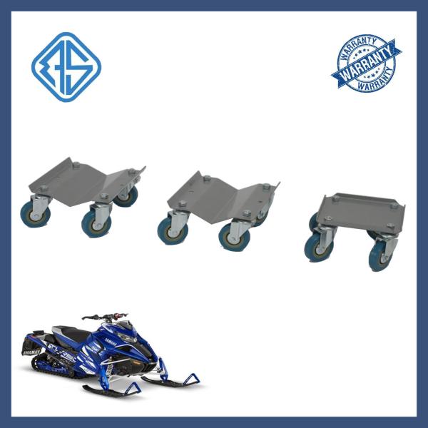 3 PCS Silicone 2.5 Inch Nylon Snowmobile Wheel Dollies Platform Mover