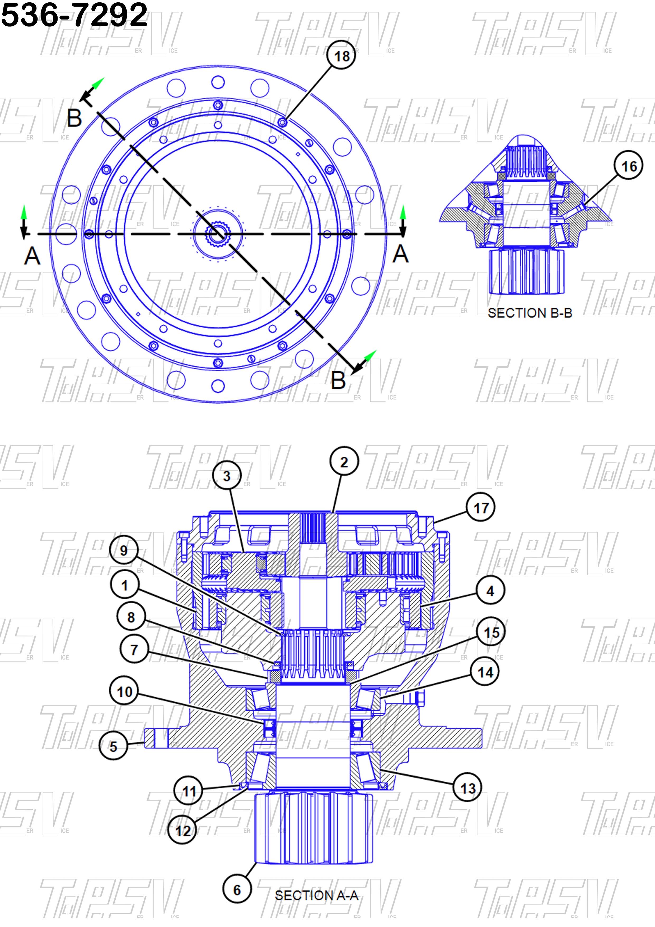 570-5839 E320GC Excavator Swing Seal Disc Parts For Swing Drive Excavator Spare Parts