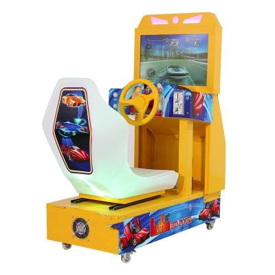 Experimente a emoção com crianças dirigindo carros de corrida Arcade Machine Racing Simulator