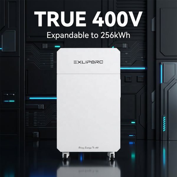 True 400V High Voltage Energy Storage System 16kWh Expandable to 256kWh