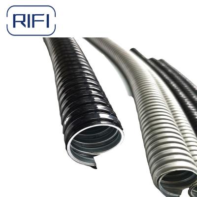 Negro Laranja Cinza PVC Flexível Conduto Elétrico Aço Galvanizado Flexível Conduto de Tubo