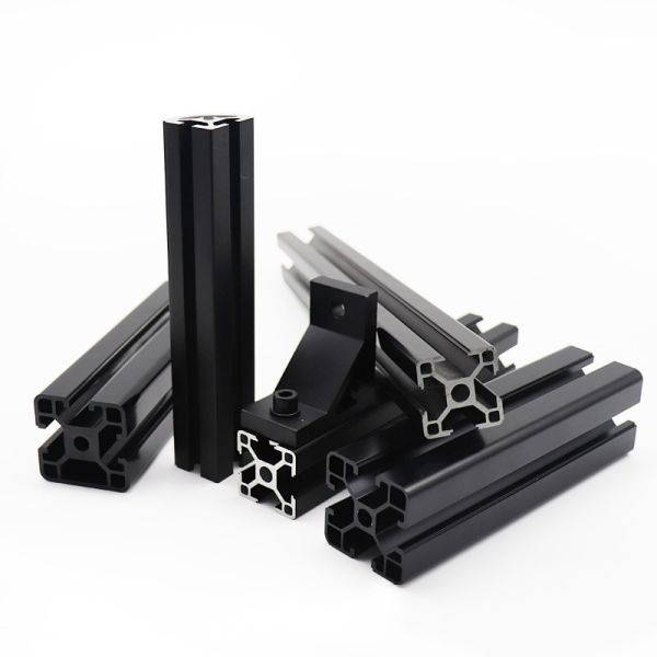 Black Anodized 80X80 Aluminum Assembly Line Extrusions