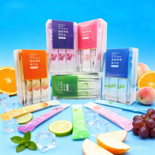 Keepup Genuine Fresh Fruit Probiotic Multi-Fruit Fragrance PEACH Smell Regular Size Convenient Disposable Strip Oral Mouthwash