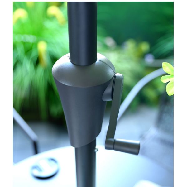 200g Polyester Fabric Round Large Garden Parasols Umbrella With Stainless Steel Pole