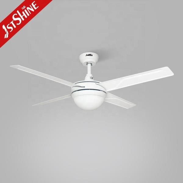 Fonte de alimentação Elétrico de 48 polegadas de lâminas de ferro Ventilador de teto de aço inoxidável com luz LED