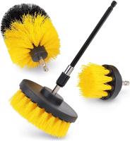 Material amarelo médio de 3 PP da escova do purificador da broca do bloco para o banheiro