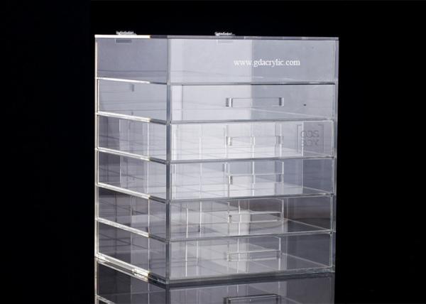 Detachable Top for Brush Display Classic 5 drawers Acrylic Cosmetic Makeup Organizer