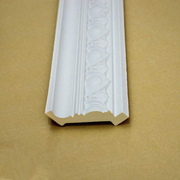Waterproof Eco-friendly Polyurethane Foam Cornice Easy To Install for Home and Building Decor