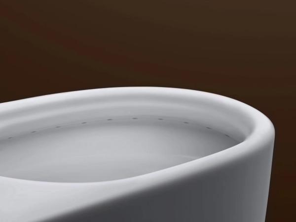 One Piece Toilet for Bathrooms Elongated Power Flush Quiet Soft Close Seat Easy Clean Ceramic Round Shape Toilet