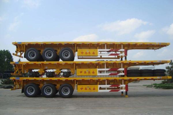 Heavy Duty 40FT Flatbed/Plateform Cargo/Container Chassis Truck Semi Trailer With Twist Lock