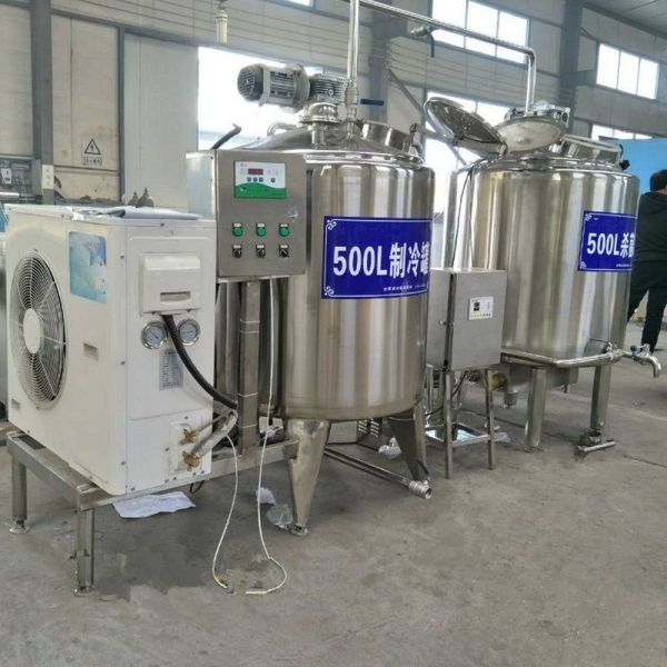 Industrial Milk Cooling Tank Vertical Horizontal Type With ABB Motor